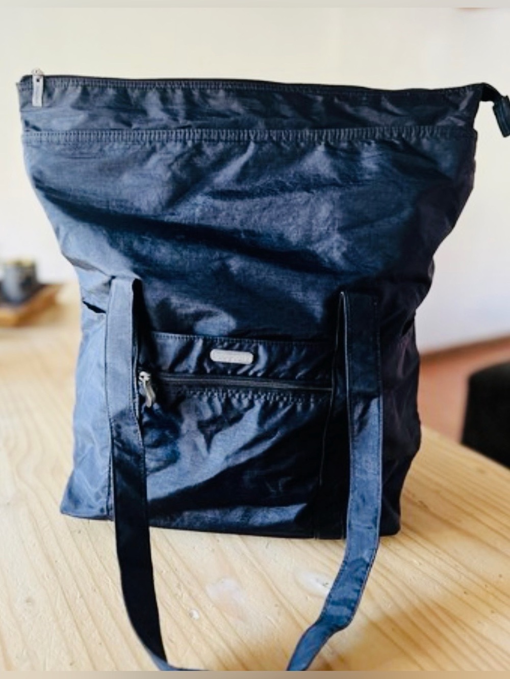 Baggallini Tall Tote Bag Navy Blue